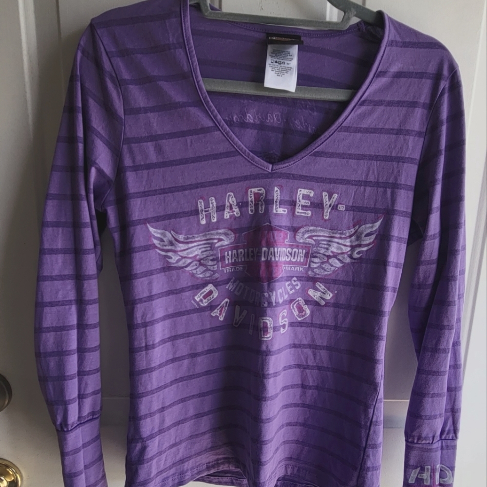 Womens long sleeve Harley Davidson shirt
